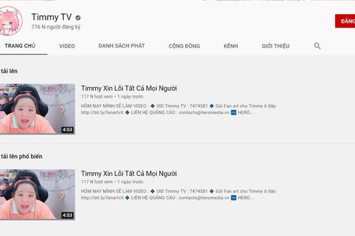 Đăng tải nhiều video độc hại với trẻ em, kênh Youtube Timmy TV bị xem xét xử lý
