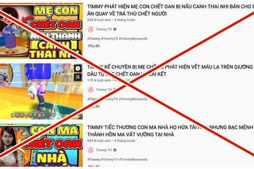 Sẽ xử lý nghiêm vi phạm của 'Timmy TV' vì đưa nội dung nguy hại cho trẻ em