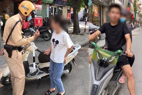 Thêm trường hợp không đeo khẩu trang bị cảnh sát giao thông xử phạt