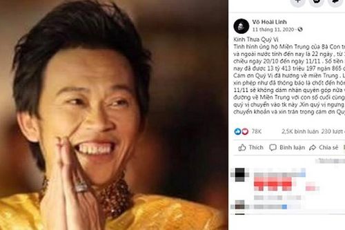 Bị thắc mắc 13 tỷ ủng hộ miền Trung, Hoài Linh phản ứng gì?