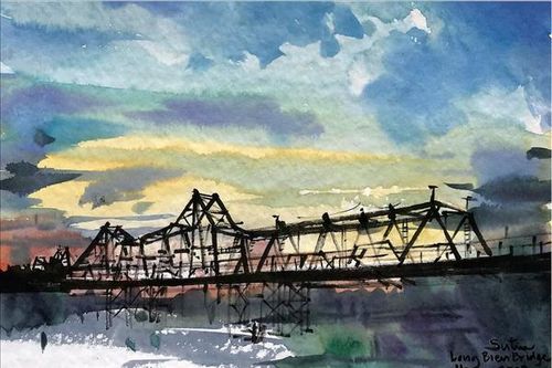 Bền bỉ tình yêu ký họa Hà Nội