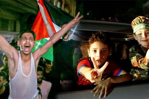 Người dân dải Gaza đổ ra đường, reo vui mừng lệnh ngừng bắn