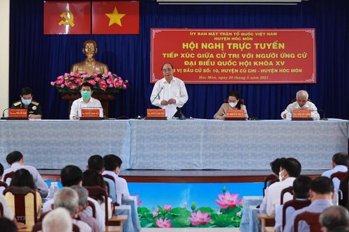 Chủ tịch nước tiếp xúc cử tri trực tuyến tại Hóc Môn và Củ Chi