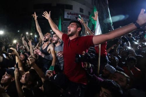 Người dân Gaza ăn mừng lệnh ngừng bắn kết thúc 11 ngày giao tranh