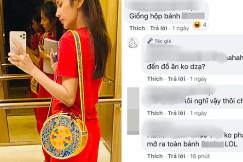 Thủy Tiên khoe túi handmade siêu xinh, bị ví cứ như hộp bánh Tết