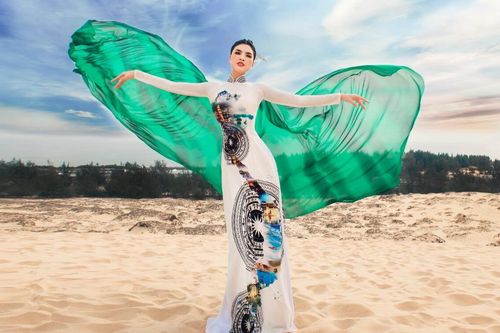 Xót xa ngắm bộ áo dài chưa kịp công bố của NTK Nhật Dũng