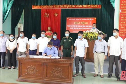 Đồn Biên phòng Sầm Sơn tuyên truyền phòng, chống dịch COVID-19 và chống xuất nhập cảnh trái phép