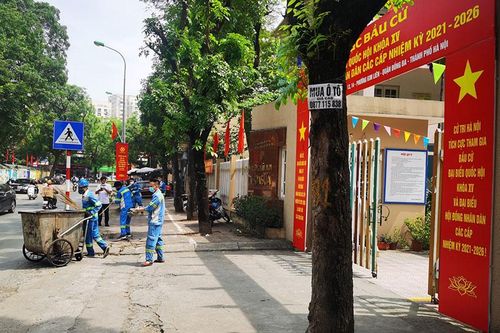 Bảo đảm vệ sinh môi trường, chiếu sáng, cấp nước phục vụ bầu cử