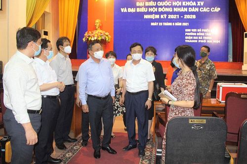 Quận Hai Bà Trưng bảo đảm an toàn phòng, chống dịch Covid-19 để phục vụ bầu cử