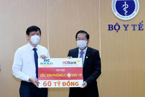 Sovico Group và HDBank ủng hộ 60 tỷ đồng cho quỹ mua vắc xin phòng COVID-19