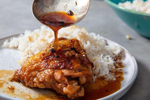 Cách làm gà đùi sốt xì dầu đưa cơm