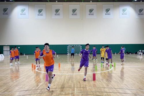 Tuyển Futsal Việt Nam tích cực chuẩn bị trước 2 trận đấu với Lebanon