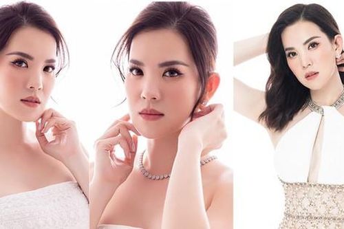 Nhan sắc quyến rũ ở tuổi 37 của Á hậu Hoàng Oanh từng là đại diện hãng hàng không quốc gia
