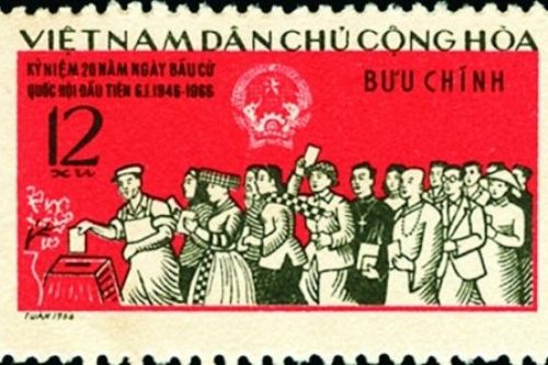 Bầu cử Quốc hội trên tem bưu chính