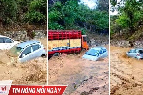 Hyundai Grand i10 vượt đường ngập như bơi trên biển