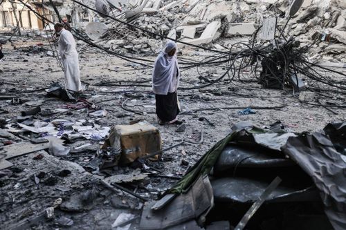 Hình ảnh tan hoang tại dải Gaza sau 11 ngày xung đột Israel - Hamas