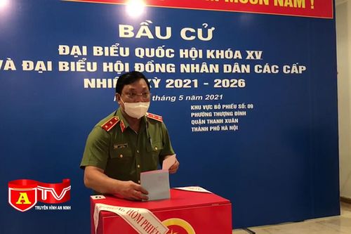 Trung tướng Nguyễn Hải Trung, Giám đốc CATP Hà Nội bầu cử tại quận Thanh Xuân