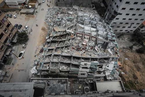 Đòn không kích của Israel khiến bản đồ Gaza biến dạng hoàn toàn