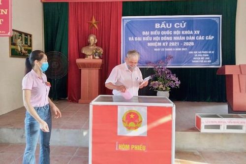 Hơn 110.000 cử tri huyện Mê Linh đã bỏ phiếu bầu đại biểu các cấp nhiệm kỳ 2021 - 2026