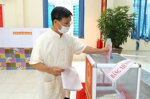Huyện Thanh Oai đạt tỷ lệ 98,15% cử tri đi bầu cử