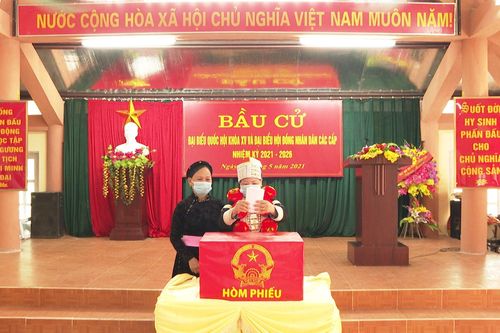 Cử tri đồng bào dân tộc thiểu số nô nức đi bầu cử