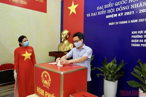 Người dân Thủ đô trong 'Ngày hội non sông'