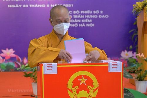 Những cử tri trong bộ đồ đặc biệt đi bỏ phiếu bầu cử QH, HĐND