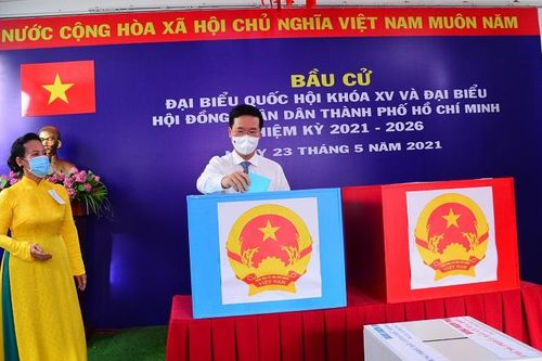 Lãnh đạo Đảng, Nhà nước tham gia bỏ phiếu tại TP Hồ Chí Minh
