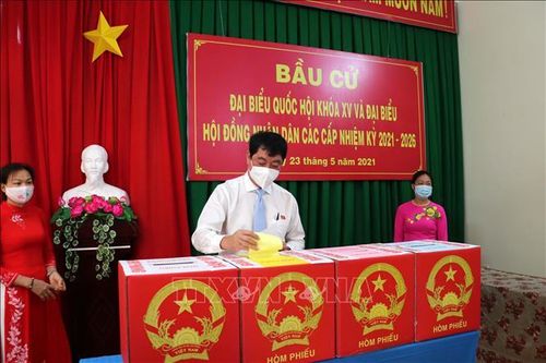 Cử tri thực hiện tốt thông điệp 5K khi tham gia bỏ phiếu