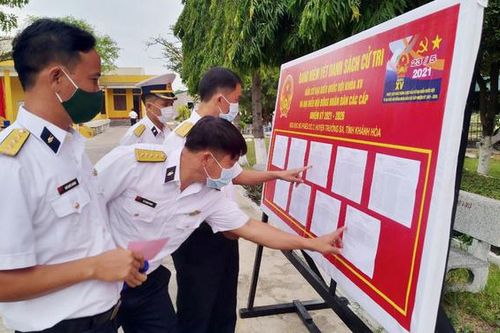 Vinh dự, tự hào khi được đi bầu cử ở đảo Trường Sa
