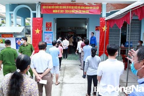 Đến 17 giờ chiều 23-5, toàn tỉnh đã có 97,32% tổng số cử tri đi bầu