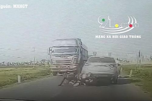 Nam thanh niên thoát chết thần kỳ dưới bánh xe ben