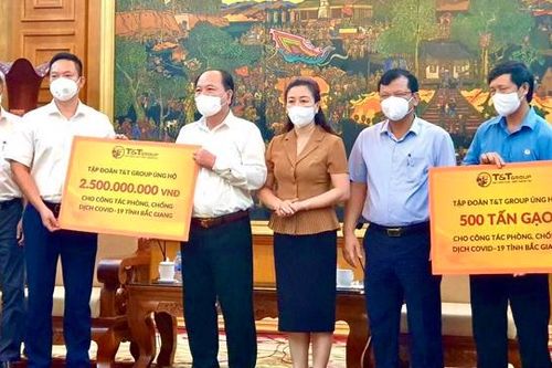 T&T ủng hộ 1.000 tấn gạo và 5 tỷ đồng tiếp sức cho Bắc Ninh, Bắc Giang chống dịch
