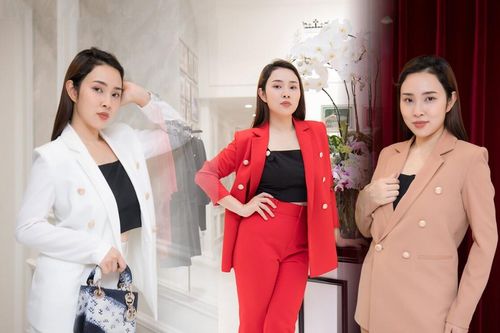 Mặc suit thanh lịch mà vẫn quyến rũ như Bảo Trâm Idol