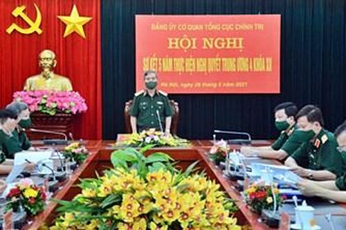 Đảng ủy Cơ quan Tổng cục Chính trị sơ kết 5 năm thực hiện Nghị quyết Trung ương 4 khóa XII