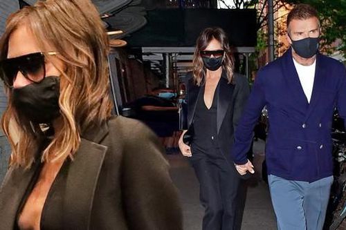 Victoria Beckham 'thả rông', tay trong tay cùng ông xã hẹn hò