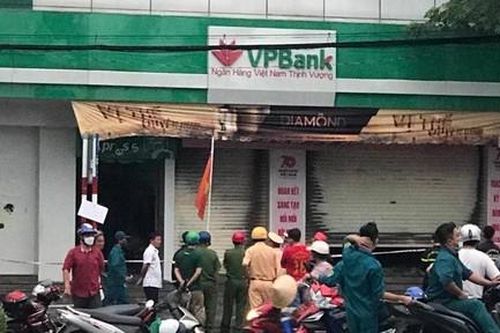Cháy lớn tại ngân hàng VPBank chi nhánh Kiên Giang