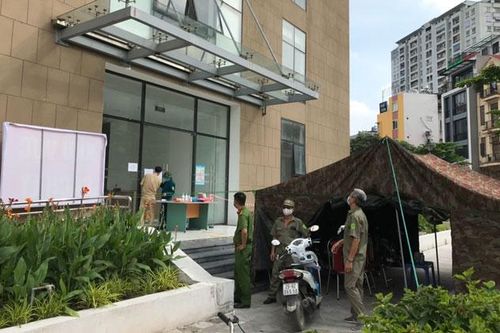 Phong tỏa tạm thời 2 tòa nhà tại phường Tương Mai, quận Hoàng Mai