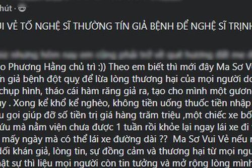 Hậu Hoài Linh, NSƯT Trịnh Kim Chi nói gì khi bị tố dàn dựng vụ việc NS Thương Tín bị bệnh để kêu gọi từ thiện hơn 400 triệu?