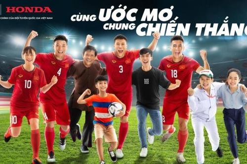 Honda Việt Nam tài trợ chính các đội tuyển bóng đá Việt Nam