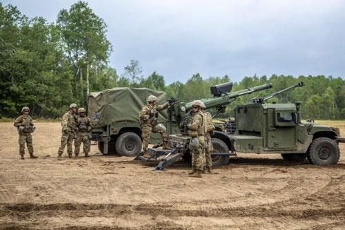 Quân đội Mỹ thử nghiệm gắn lựu pháo lên xe chiến đấu Humvee