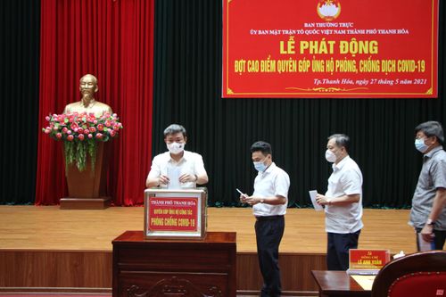 TP Thanh Hóa quyên góp ủng hộ công tác phòng, chống dịch COVID-19