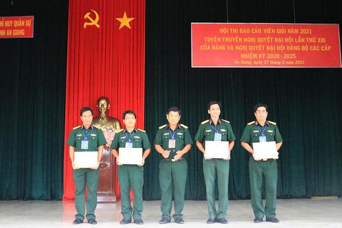 Hội thi Báo cáo viên giỏi năm 2021 tuyên truyền Nghị quyết Đại hội lần thứ XIII của Đảng và Nghị quyết Đại hội Đảng bộ các cấp, nhiệm kỳ 2020-2025