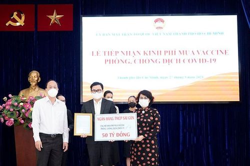 SCB ủng hộ 50 tỷ đồng mua vaccine phòng chống dịch Covid-19