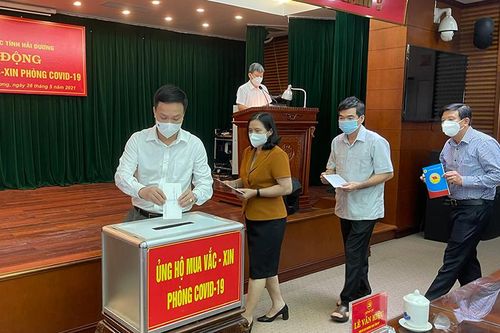 Hải Dương phát động toàn dân ủng hộ mua vaccine phòng Covid-19