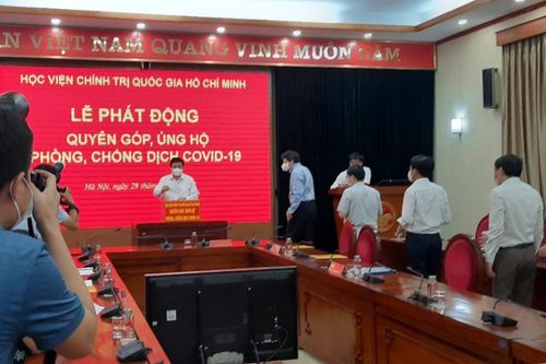 Học viện Chính trị quốc gia Hồ Chí Minh quyên góp, ủng hộ Quỹ phòng, chống Covid-19