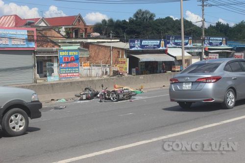 Đồng Nai: Hai xe máy tông nhau giữa dải phân cách, 1 người tử vong tại chỗ