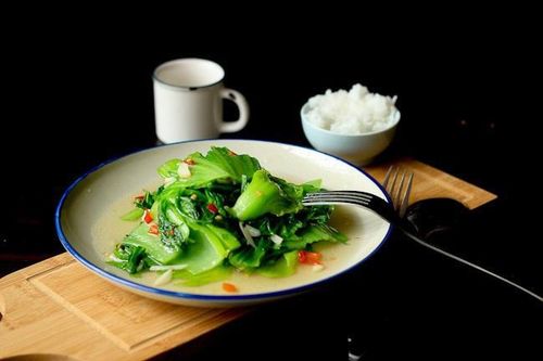 Cách làm món ba chỉ xào cải bẹ