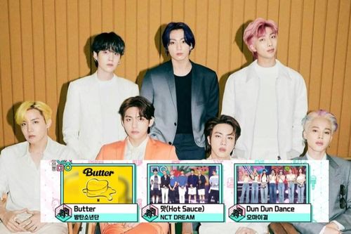BTS thắng áp đảo Oh My Girl và NCT Dream tại show âm nhạc với Butter