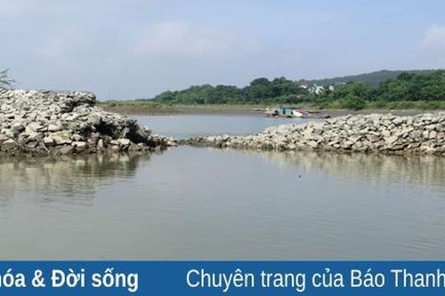 Sớm khắc phục tình trạng sạt lở trên công trình hướng dòng Trạm bơm Hoằng Khánh